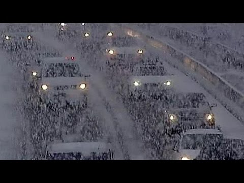 ثلوج كثيفة تعطل حركة المرور في ليون الفرنسية