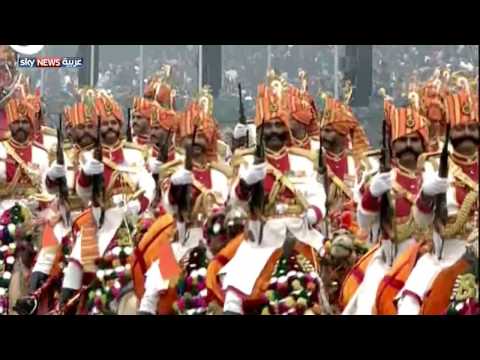 شاهد استعراضات عسكرية في احتفالات الهند بيوم الجمهورية