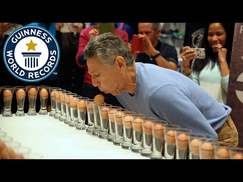 أميركى يدخل موسوعة جينيس بـقلب البيض