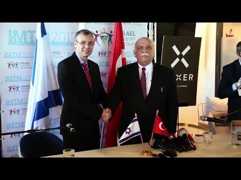 بالفيديو  أول زيارة لوزير تركي لإسرائيل منذ توتر العلاقات بين البلدين