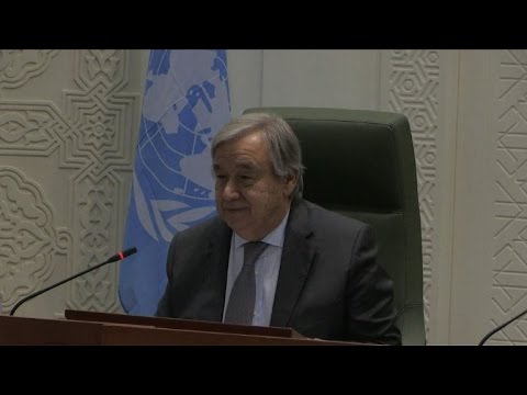 شاهد غوتيريش يدعو الى إحياء محادثات السلام