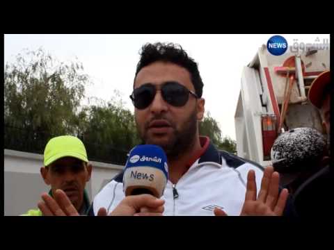 شاهد إضراب عمال شركة جمع النفايات يغرق عين الترك في القذارة