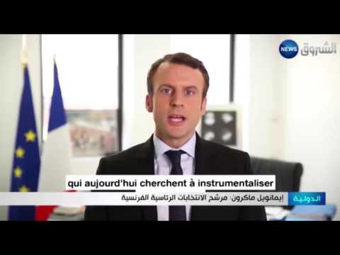 بالفيديو الفرنسي إيمانويل ماكرون يتمسك بموقفه من الاستعمار الفرنسي للجزائر