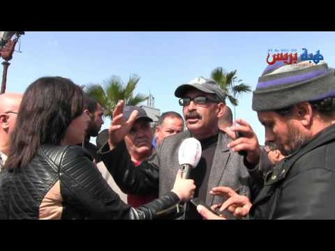 شاهد  سائقو الأجرة في المغرب يحتجون على القرار 4047