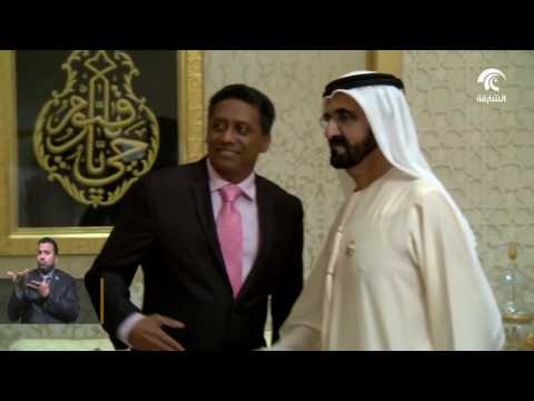 شاهد محمد بن راشد يبحث مع رئيس سيشل العلاقات الثنائية بين البلدين