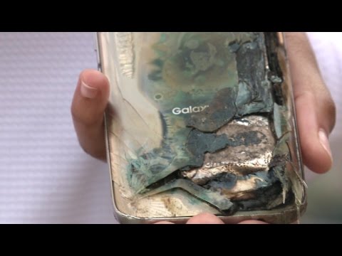 انفجار هاتف جلاكسي s7 داخل سيارة وسامسونج ترد ببيان