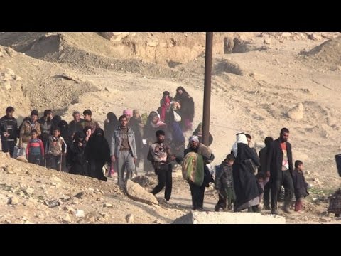 شاهد 28 ألف عراقي فروا من الجانب الغربي للموصل خلال 10 أيام