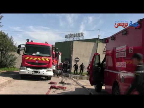 حريق كبير في مصنع للأقمشة في عين السبع