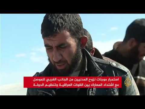 استمرار موجات النزوح من غرب الموصل