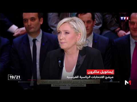 ماكرون يستغل المناظرة التلفزيونية ليعزز موقعه في المسار نحو الإليزيه