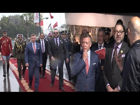 شاهد الملك محمد السادس يجري مباحثات مع العاهل الأردني