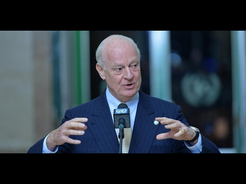 شاهد دي ميستورا يفتتح الجولة الجديدة لمحادثات جنيف السورية