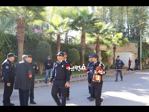 شاهد طوق أمني أمام فيلا مرداس لإعادة تمثيل جريمة مقتله