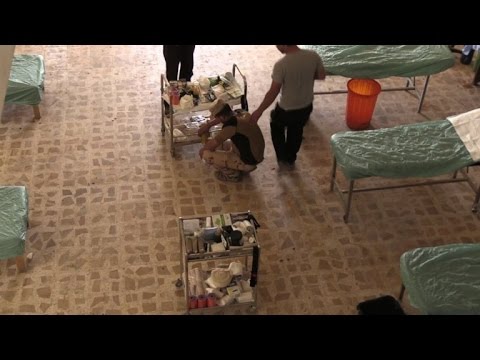 تحويل مدرسة في الموصل إلى مستشفى ميداني