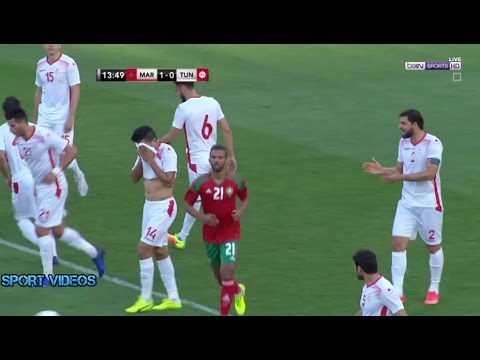 هدف مباراة المنتخب المغربي ونظيره التونسي