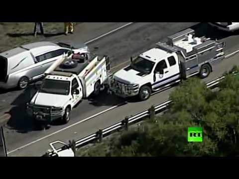 شاهد مقتل 13شخصًا في حادث مروري في تكساس الأميركية