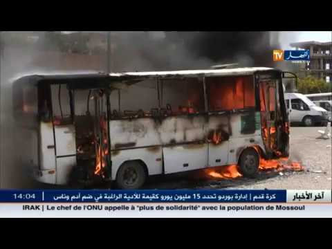 النيران تلتهم حافلة تقلّ 37 شخصًا في نزهة