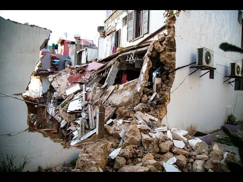 انهيار منزل في حي حسان في الرباط