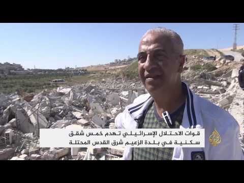 شاهد الاحتلال يهدم خمسة منازل شرق القدس