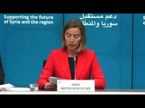 شاهد مؤتمر بروكسل يعد بمساعدات لسورية بقيمة 6 مليارات دولار في 2017