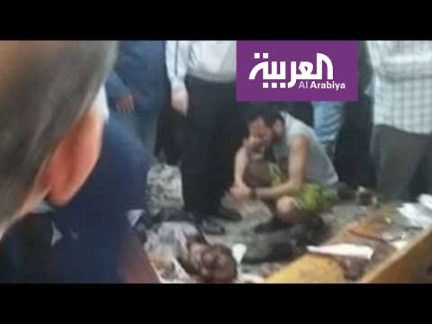 شاهد  اللقطات الأولى لتفجير كنيسة مارجرجس في طنطا