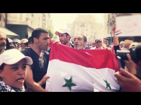 بالفيديو التضامن مع سورية يفرّق المشاركين في مسيرة الدار البيضاء