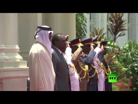 شاهد  أمير قطر يزور كينيا
