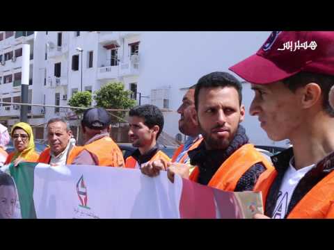 شاهد ضحايا أرض القرية أمام وزارة العدل