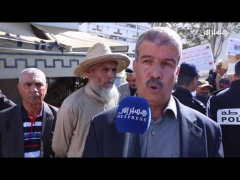 شاهد وقفة احتجاجية لقدماء المحاربين في المغرب