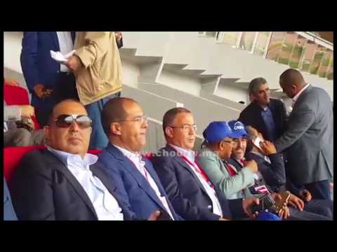 شاهد رئيس الاتحاد الأفريقي يشهد مباراة الديربي بجانب فوزي لقجع