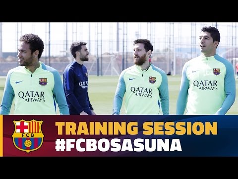 برشلونة يواصل تدريبات استعدادًا لمواجهة أوساسونا