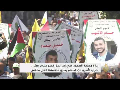 شاهد إصرار فلسطيني على إضراب الأسرى عن الطعام