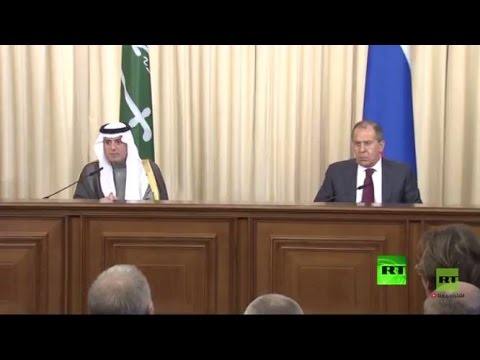شاهد مؤتمر صحافي لوزير الخارجية الروسي سيرغي لافروف ونظيره السعودي