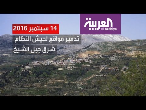 شاهد  غارة اسرائيلية على قاعدة لحزب الله في مطار دمشق