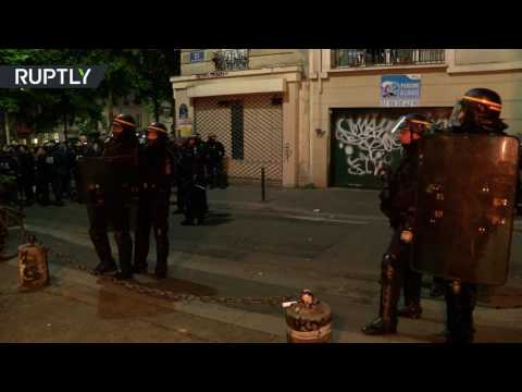 شاهد احتجاجات على انتخابات الرئاسة في باريس
