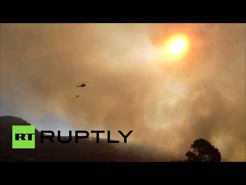 تواصل الحرائق في الغابات في جنوب أفريقيا