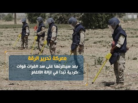 شاهد قوات كردية تبدأ في إزالة الألغام