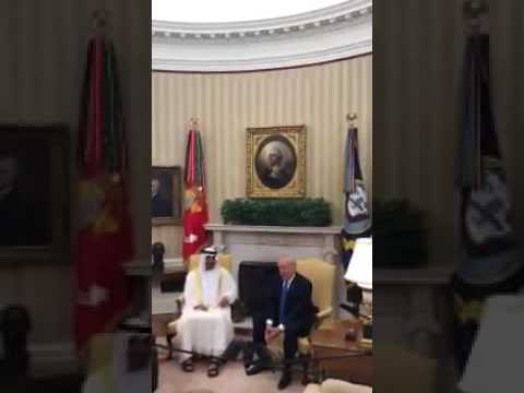 شاهد ترامب يستقبل الشيخ محمد بن زايد في البيت الأبيض