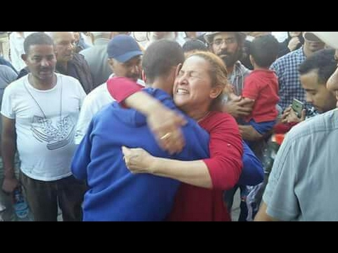 شاهد لحظة الإفراج عن حبيبة العسيلية ومحمد الطاهري
