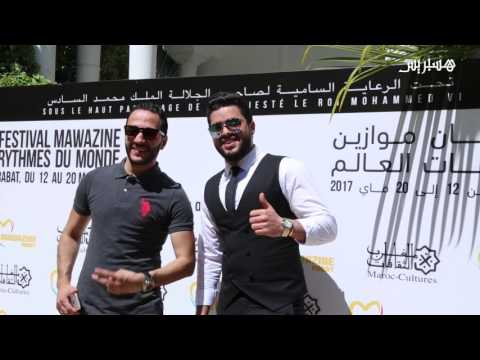 بالفيديو كواليس صعود الفنان حسين الديك إلى منصة موازين