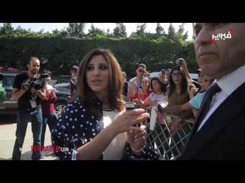 شاهد نجوى كرم مع معجب من ذوي الاحتياجات الخاصة