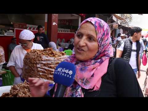 شاهد إقبال المغاربة على المواد الاستهلاكية في رمضان