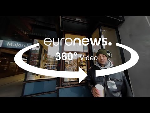 شاهد فيديو 360 درجة يرصد صورة عامل شارع روماني