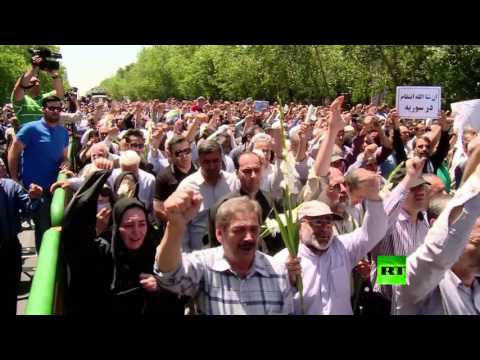 بالفيديو طهران تشيّع ضحايا تفجيرات البرلمان
