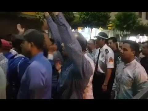 قوات الأمن تمنع شباب المدينة من التظاهر