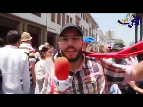 شاهد  مسيرة التضامن مع الريف في الرباط