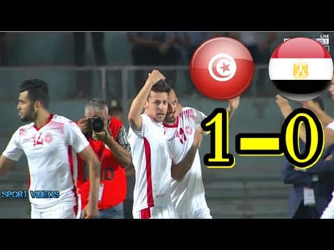 شاهد هدف مباراة تونس ومصر 10 في تصفيات كان 2019