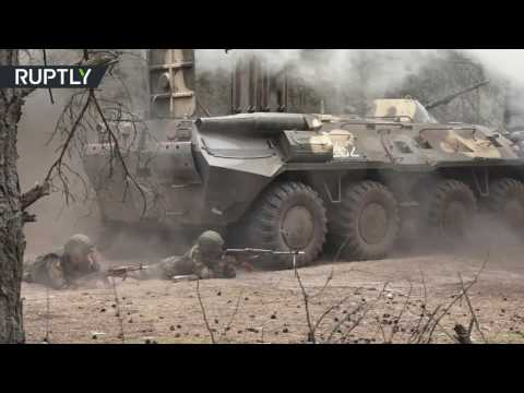 شاهد انطلاق مناورات الأخوة السلافية في بيلاروس