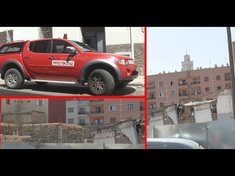 بالفيديو  انهيار منزل في كراج علال في المغرب