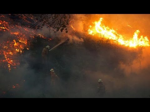 طائرة بدون طيار تصوّر ضحايا الحرائق المهولة في البرتغال